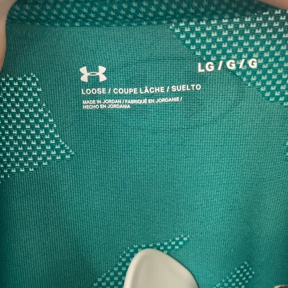 Under Armour Men's Teal Shirt Size L - Picture 5 of 5